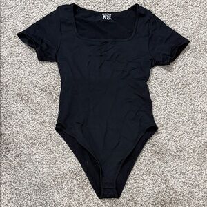 Black Short Sleeve Bodysuit